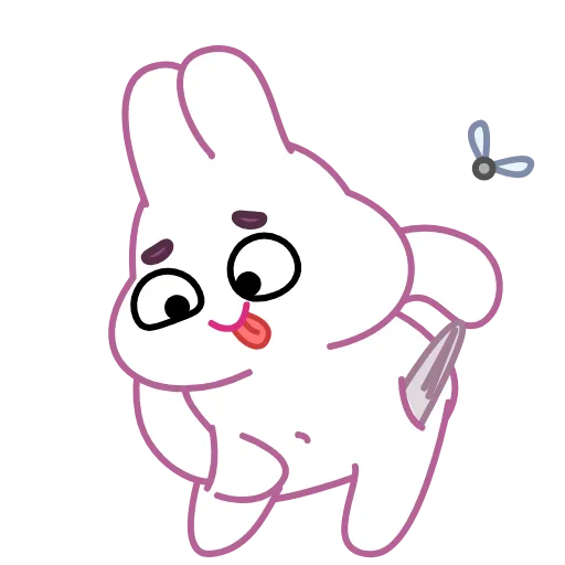 Стикер 52 Asian Bunny