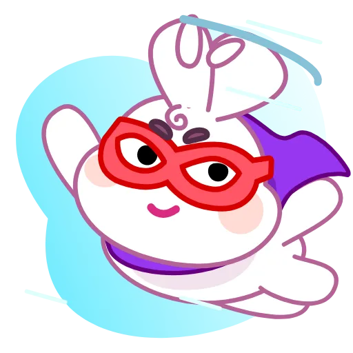 Стикер 47 Asian Bunny