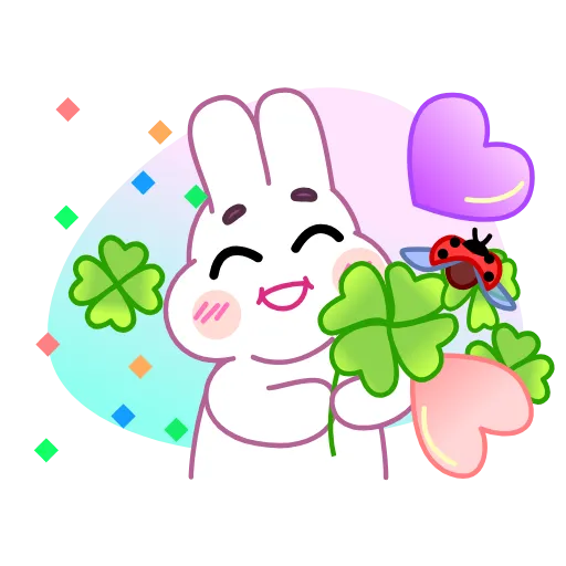 Стикер 53 Asian Bunny