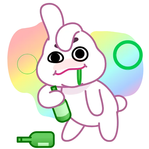 Стикер 42 Asian Bunny