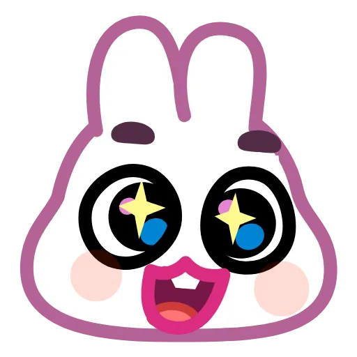Стикер 55 Asian Bunny