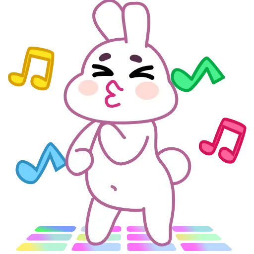Стикер 17 Asian Bunny