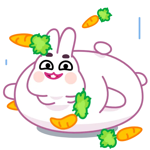 Стикер 16 Asian Bunny