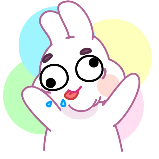 Стикер 10 Asian Bunny