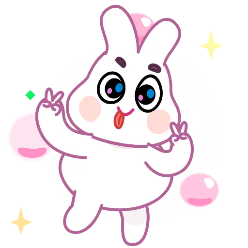 Стикер 21 Asian Bunny