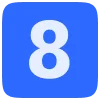 8️⃣ Эмодзи «Синие буквы» для Telegram