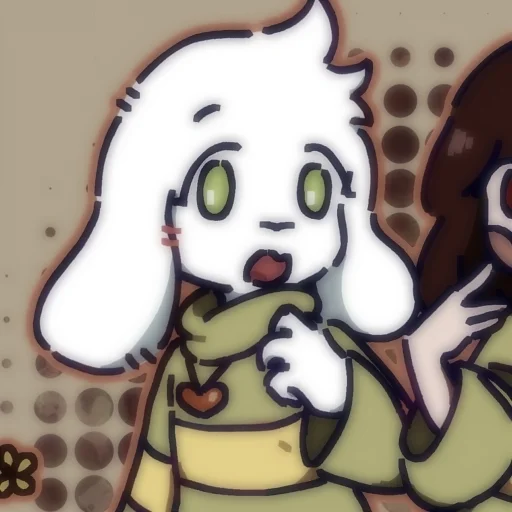 💔 Стикер «Asriel and Chara» для Telegram
