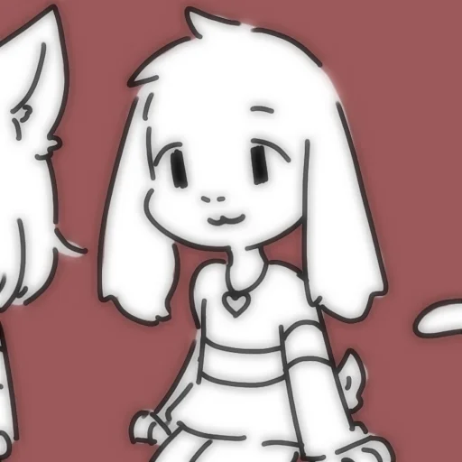💔 Стикер «Asriel and Chara» для Telegram
