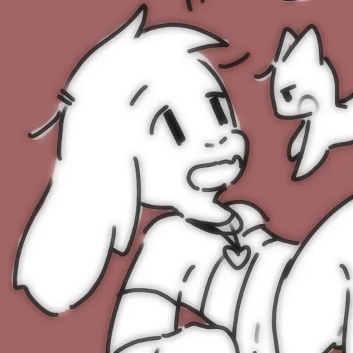 💔 Стикер «Asriel and Chara» для Telegram