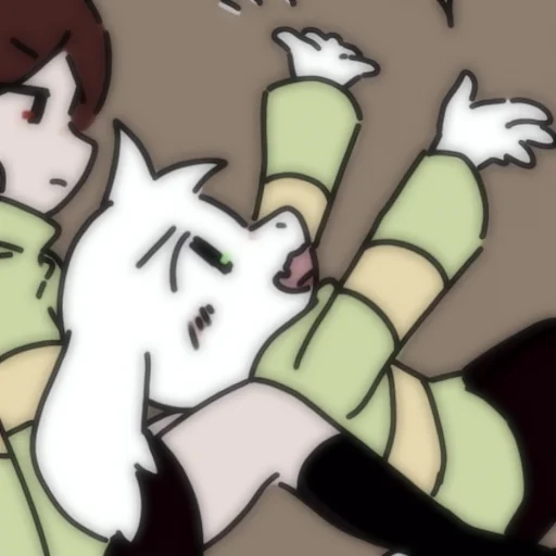 💔 Стикер «Asriel and Chara» для Telegram