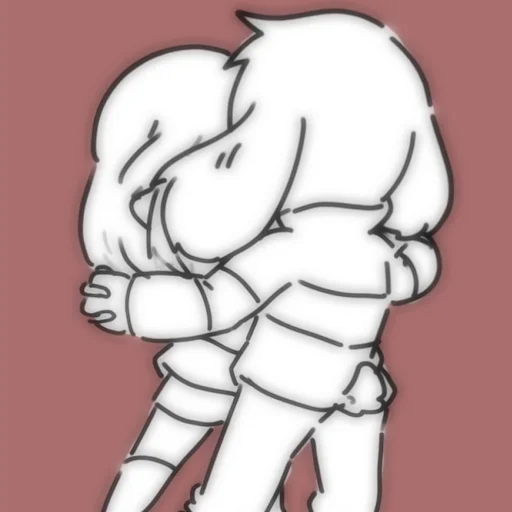 💔 Стикер «Asriel and Chara» для Telegram