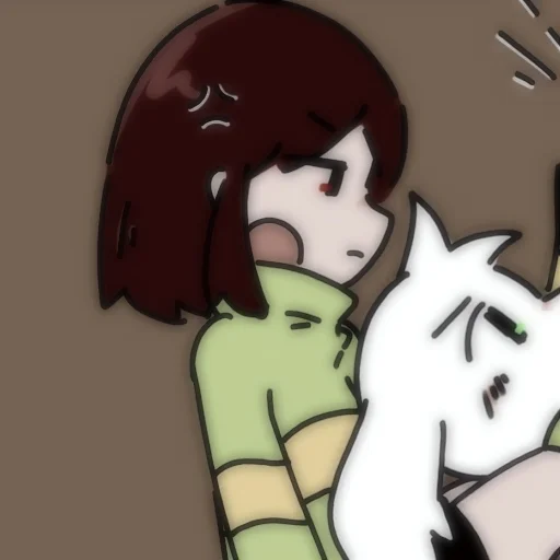 💔 Стикер «Asriel and Chara» для Telegram