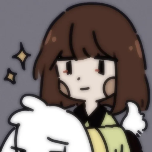💔 Стикер «Asriel and Chara» для Telegram