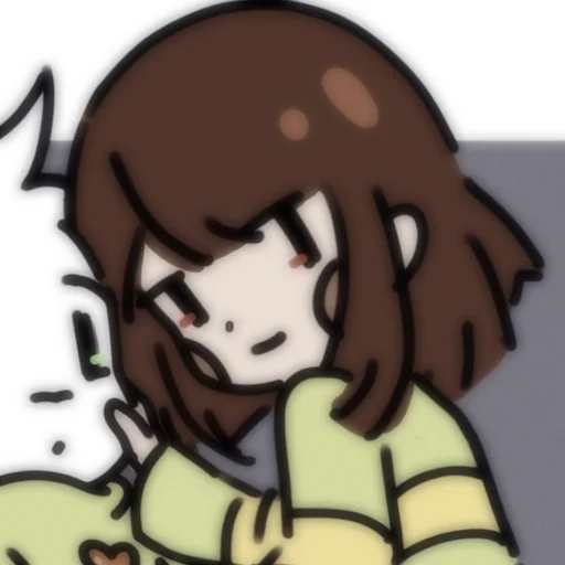 💔 Стикер «Asriel and Chara» для Telegram