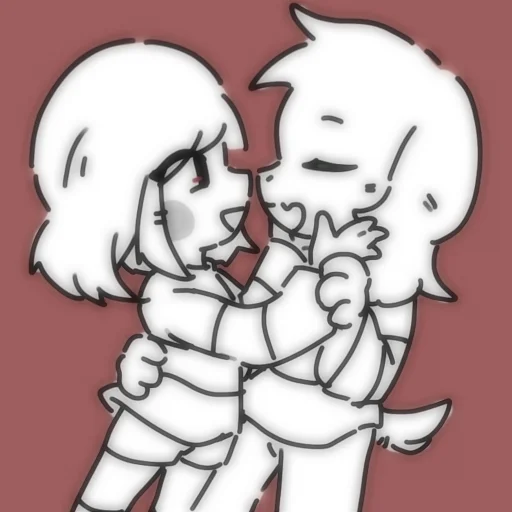 💔 Стикер «Asriel and Chara» для Telegram