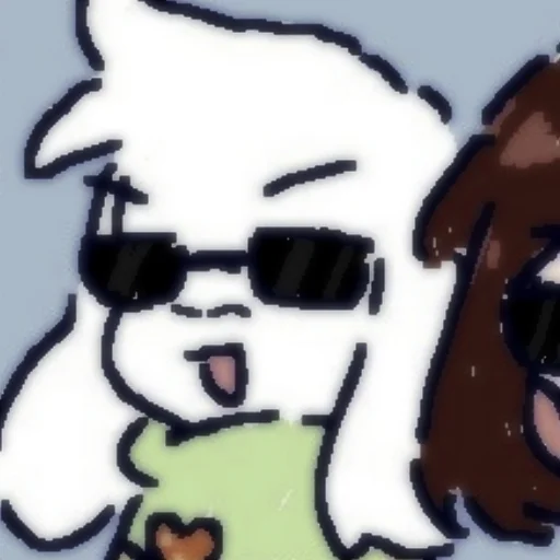 💔 Стикер «Asriel and Chara» для Telegram
