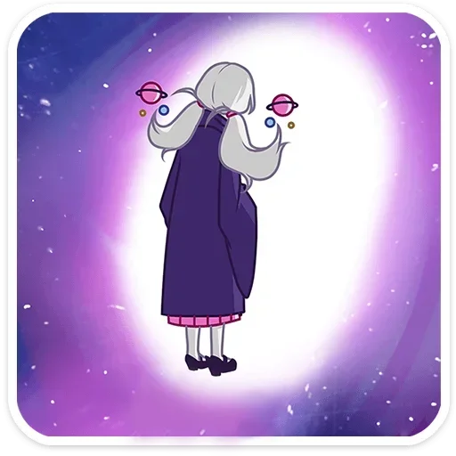 🌙 Стикер «Астерия без надписей» для Telegram