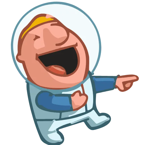 Стикер 20 Astronaut Alex