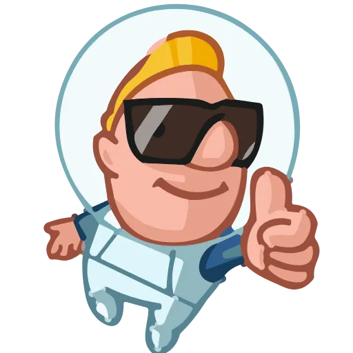 Стикер 28 Astronaut Alex