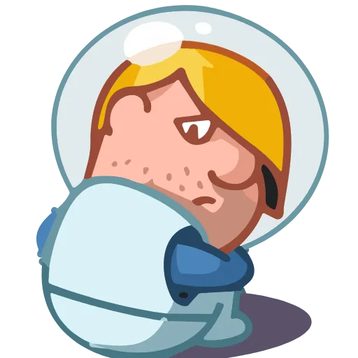 Стикер 7 Astronaut Alex