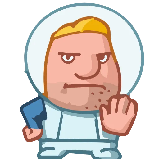 Стикер 17 Astronaut Alex