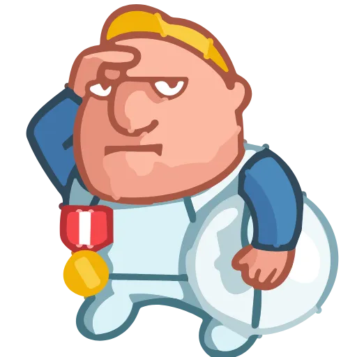 Стикер 21 Astronaut Alex