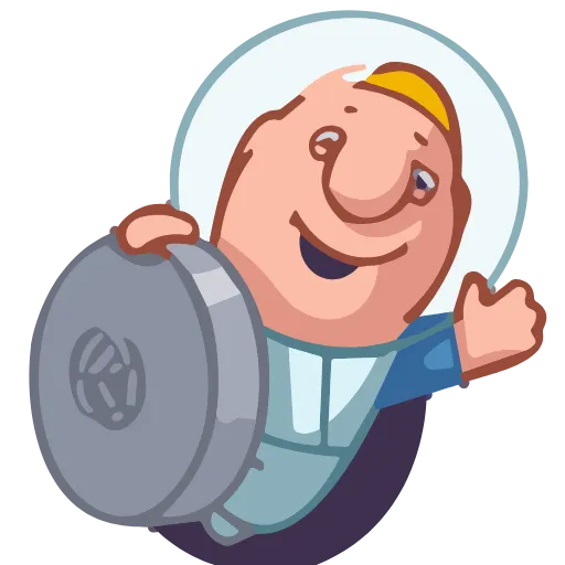 Стикер 24 Astronaut Alex