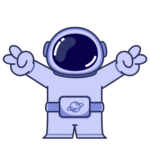 🤩 Эмодзи «Космонавт - ко дню космонавтики» для Telegram