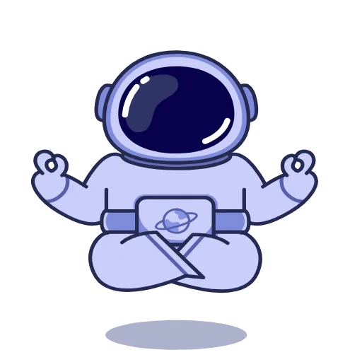 🧘‍♀️ Эмодзи «Космонавт - ко дню космонавтики» для Telegram