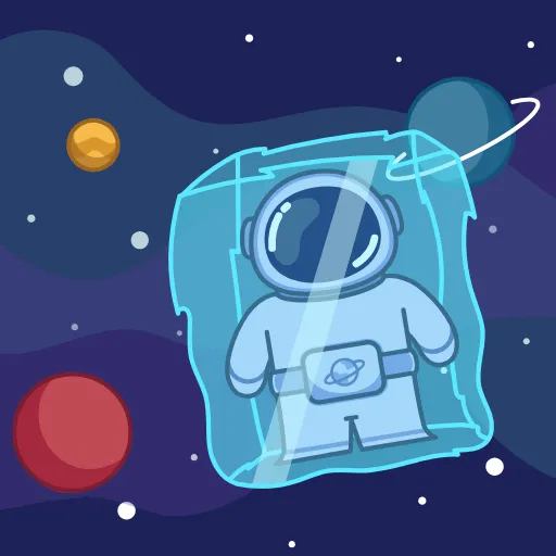 Стикер 25 Космонавт
