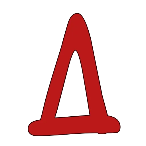 🐭 Эмодзи «Красные векторные буквы» для Telegram