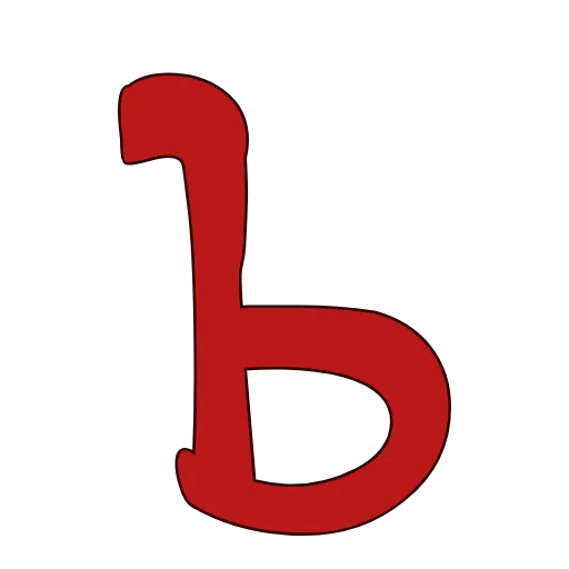 🐭 Эмодзи «Красные векторные буквы» для Telegram