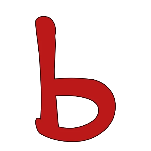🐭 Эмодзи «Красные векторные буквы» для Telegram