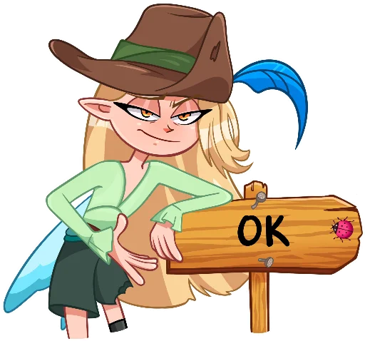 👌 Стикер «Немного красивых отклонёнок» для Telegram