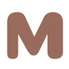 🍁 Эмодзи «Коричневые буквы, цифры» для Telegram