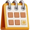 🗓️ Эмодзи «Осень 3D» для Telegram