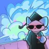 Стикер 9 Avatar Cat Emoji