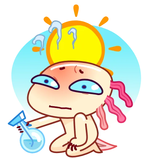 Стикер 14 Аксолотль