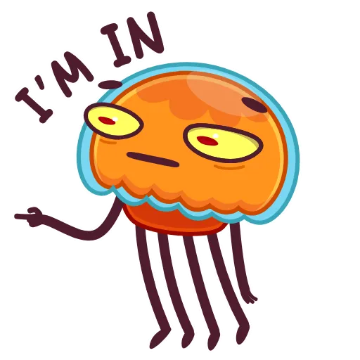 Стикер 8 Bob The Jellyfish -