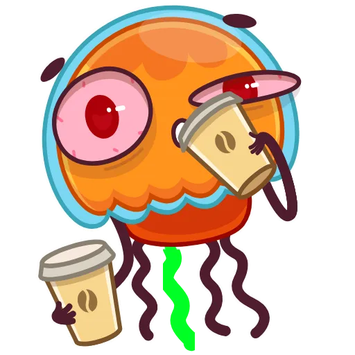 Стикер 19 Bob The Jellyfish -