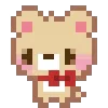 Стикер 13 KUMA san - pixel bear