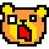 Стикер 54 KUMA san - pixel bear