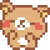 Стикер 12 KUMA san - pixel bear