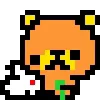 Стикер 43 KUMA san - pixel bear