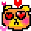 Стикер 52 KUMA san - pixel bear