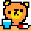 Стикер 30 KUMA san - pixel bear