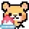 Стикер 16 KUMA san - pixel bear