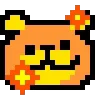 Стикер 53 KUMA san - pixel bear