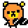 Стикер 34 KUMA san - pixel bear