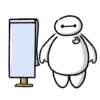 Стикер 7 ❤️ Видеоанимированный набор эмоджи с Бэймаксом [Baymax]